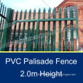 2.0m Height PVC Coated garden palisade fence